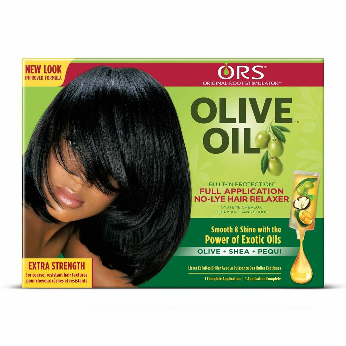 Hair Straightening Treatment Olive Oil Relaxer Kit Ors 