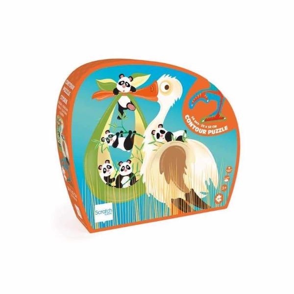 24 Piece Stork Contour Puzzle