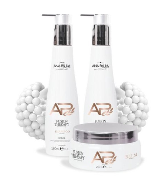 Fusion Therapy Home Care Maintenance Treatment Kit 3 Itens - Ana Paula Carvalho