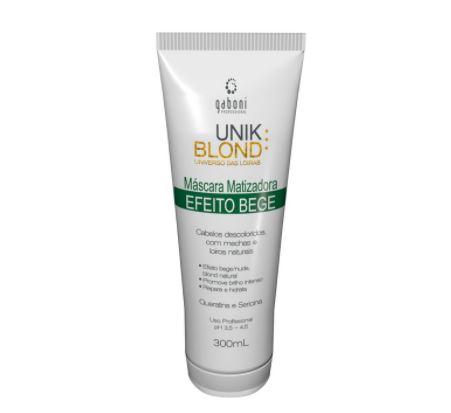 Unik Blond Beige Effect Tinting Shine Repair Moisturizing Mask 300ml - Gaboni