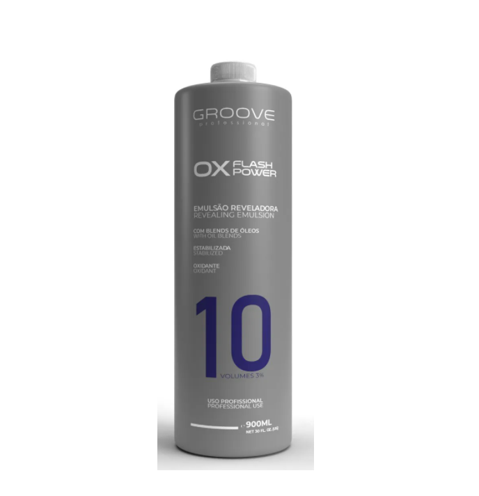 OX Flash Power Stabilized Oxidant Revealing Emulsion 10 Vol. 900ml - Groove
