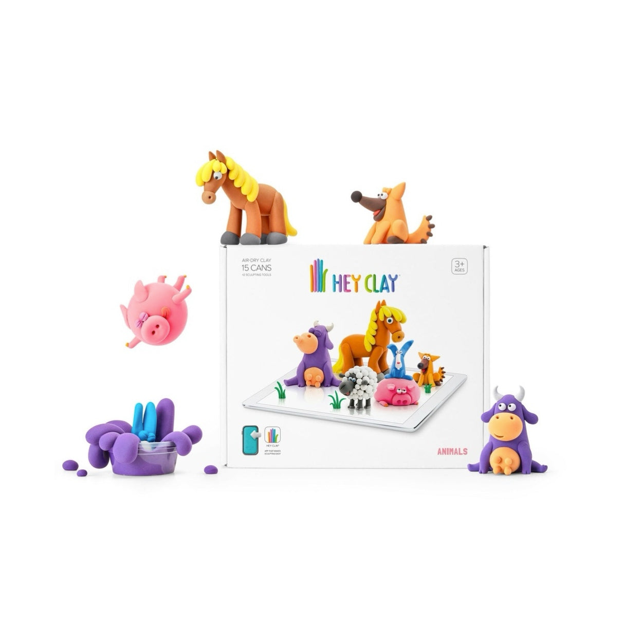 Fat Brain Toys Hey Clay - Animals