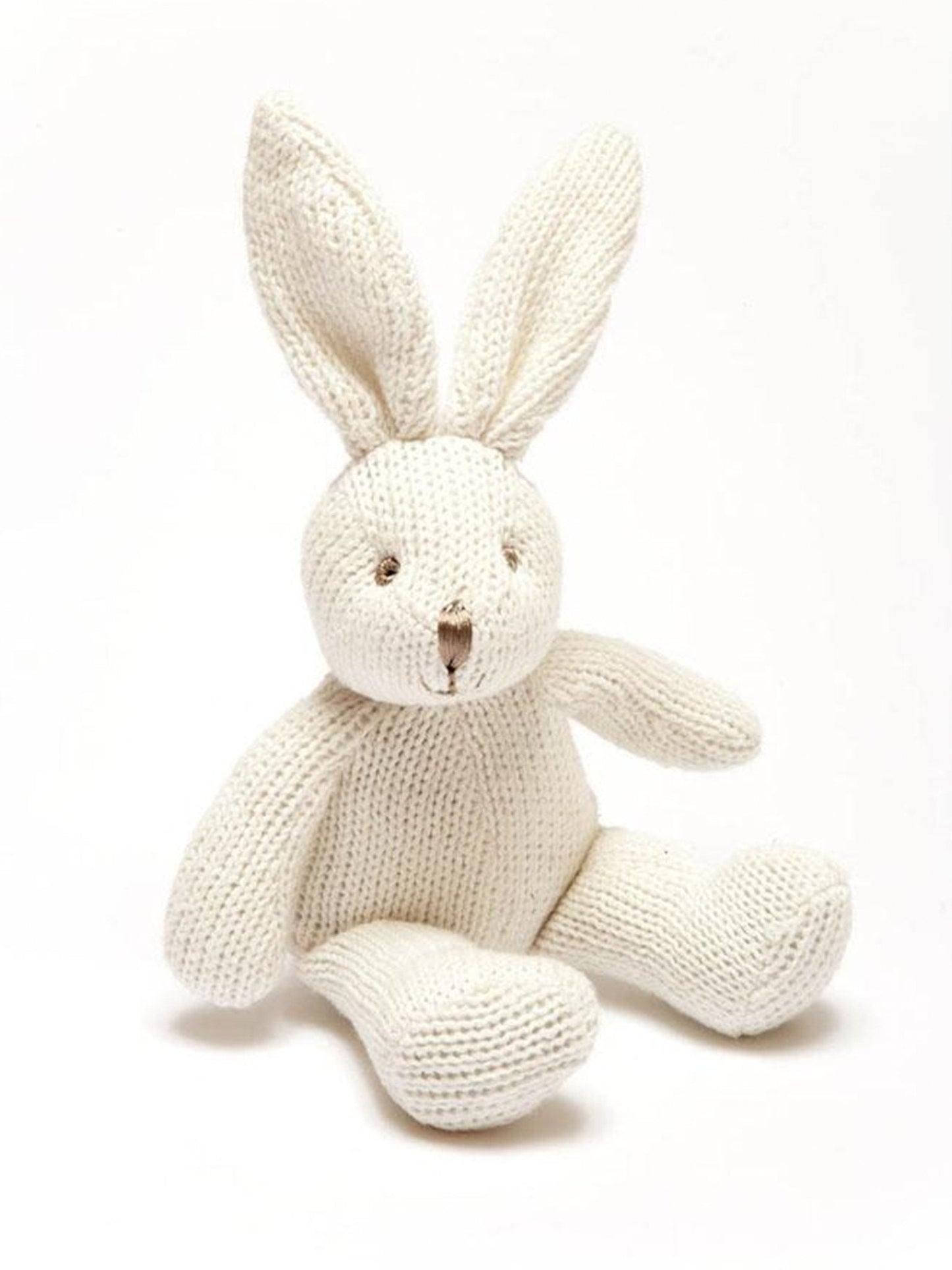 Organic Knitted Bunny Rattle