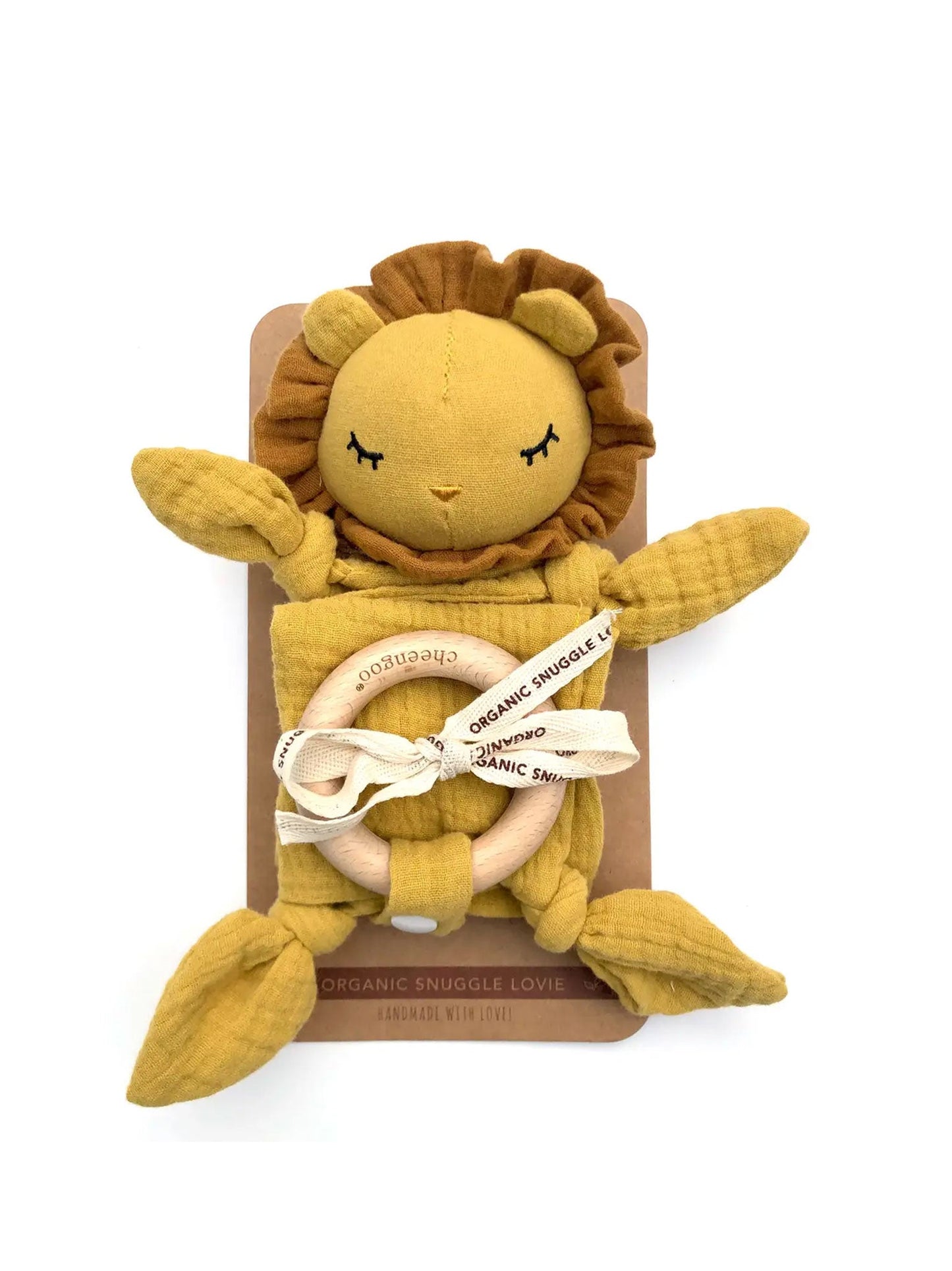 Organic Snuggle Lovie Blanket - Lion