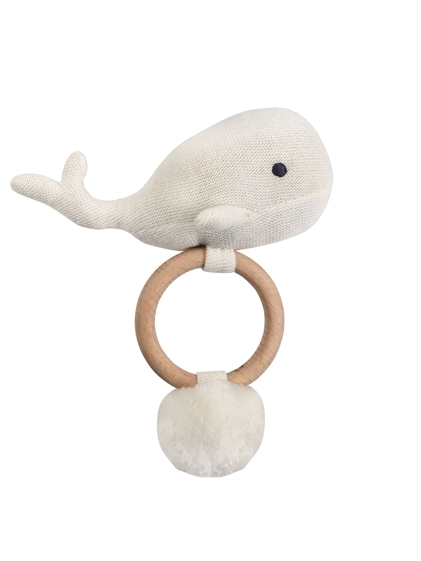 Organic Knit Whale Rattle Teether
