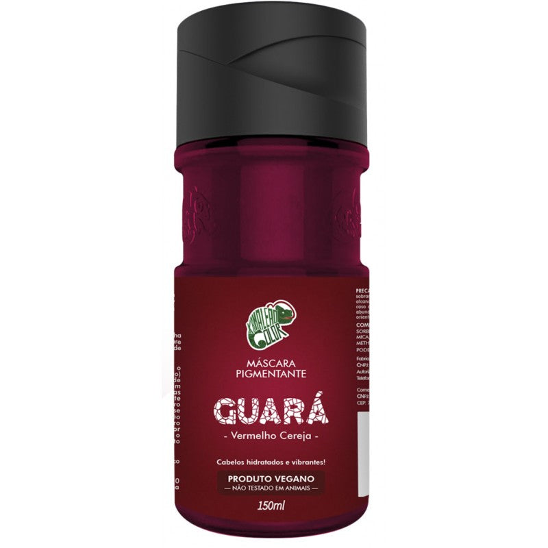 Brazilian Guará Cherry Red Tinting Pigment Vegan Mask 150ml - Kamaleão Color