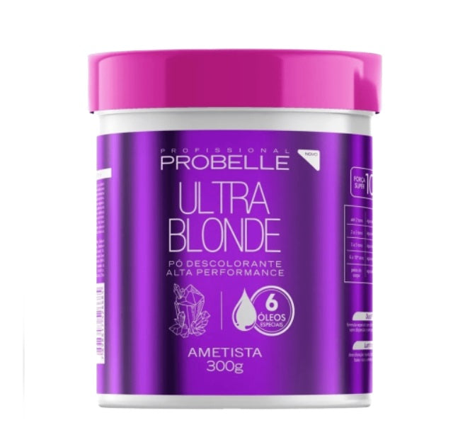 Ultra Blonde Amethyst Bleaching Powder Hair Bleaching Treatment 300g - Probelle