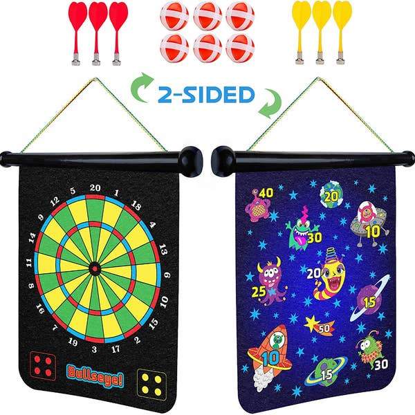 USA Toyz Alien Roll Up Magnetic Dart Board