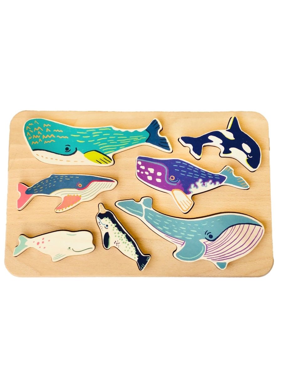 WOODEN WHALE PUZZLE
