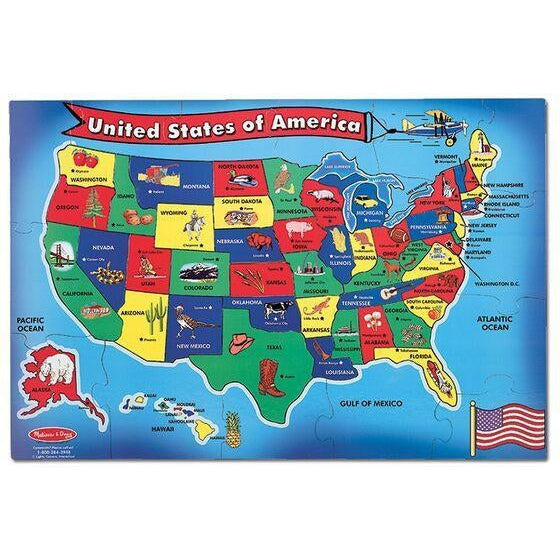 Melissa & Doug U.S.A. Map Floor Puzzle