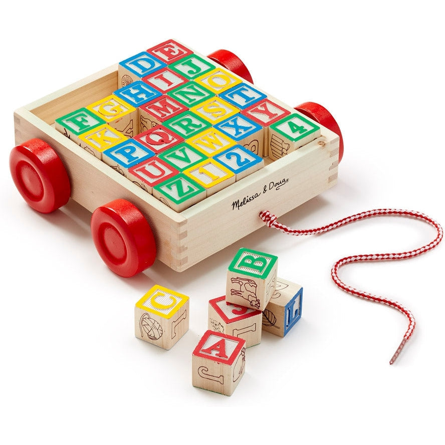 Melissa & Doug Classic ABC Block Cart