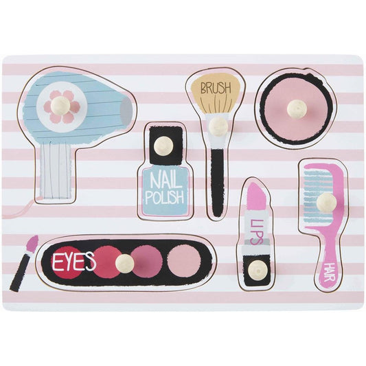 Mud Pie Makeup Knob Wood Puzzle