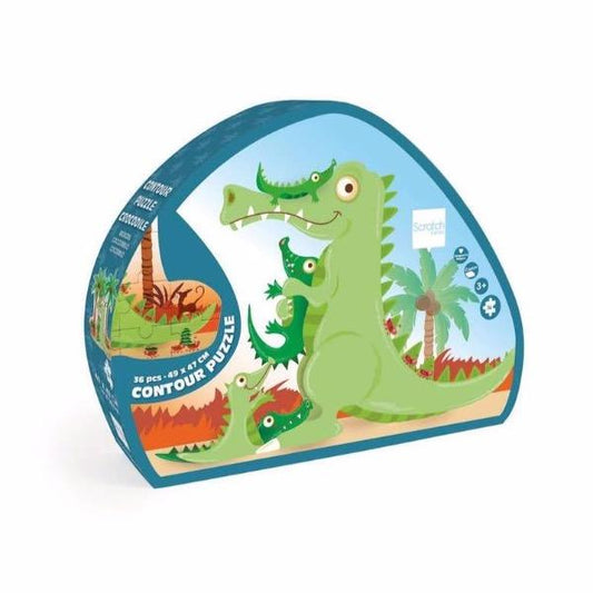 36 Piece Crocodile Contour Puzzle