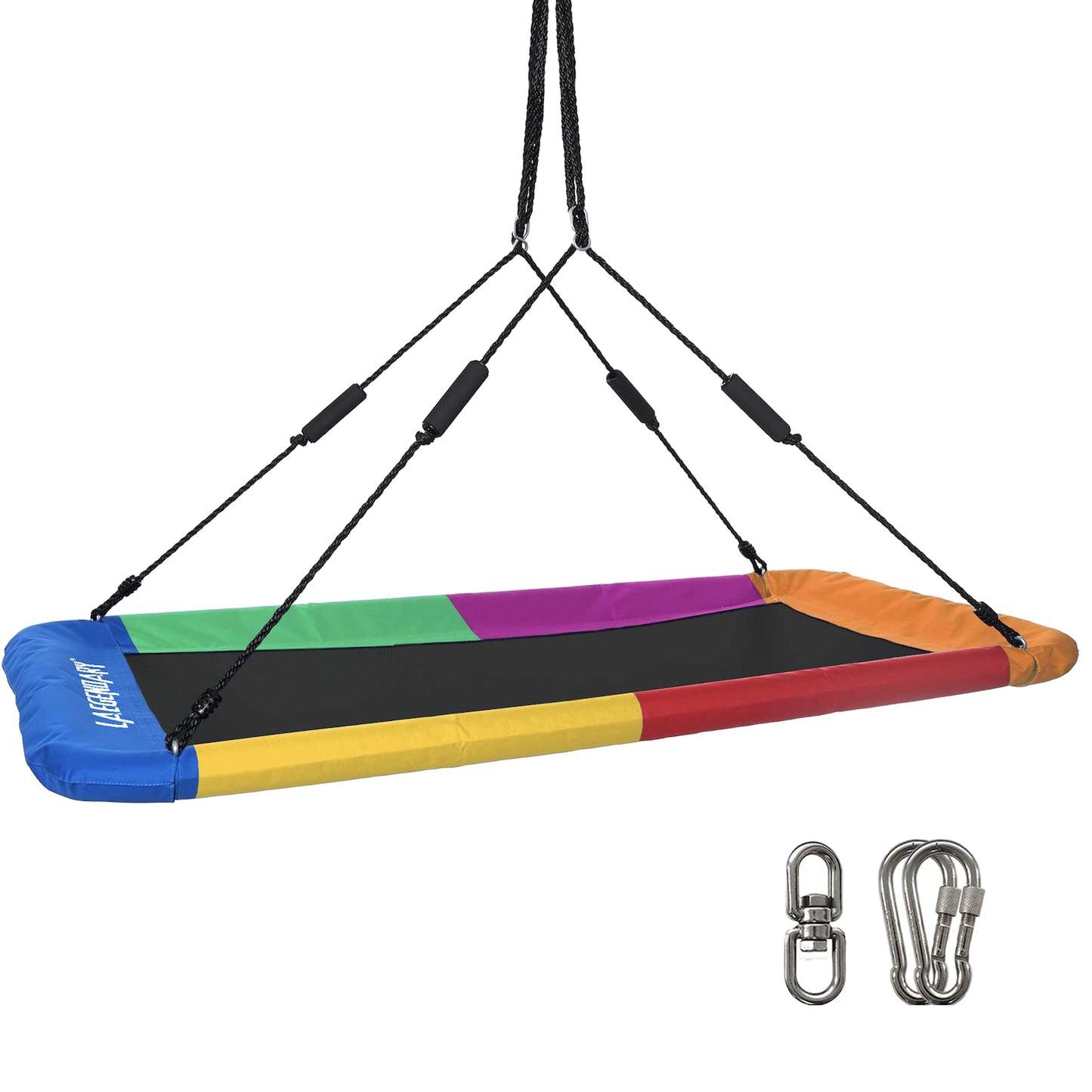 Giant Rainbow Platform Tree Swing