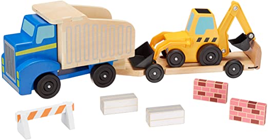 Melissa & Doug Toy Dump Truck & Loader