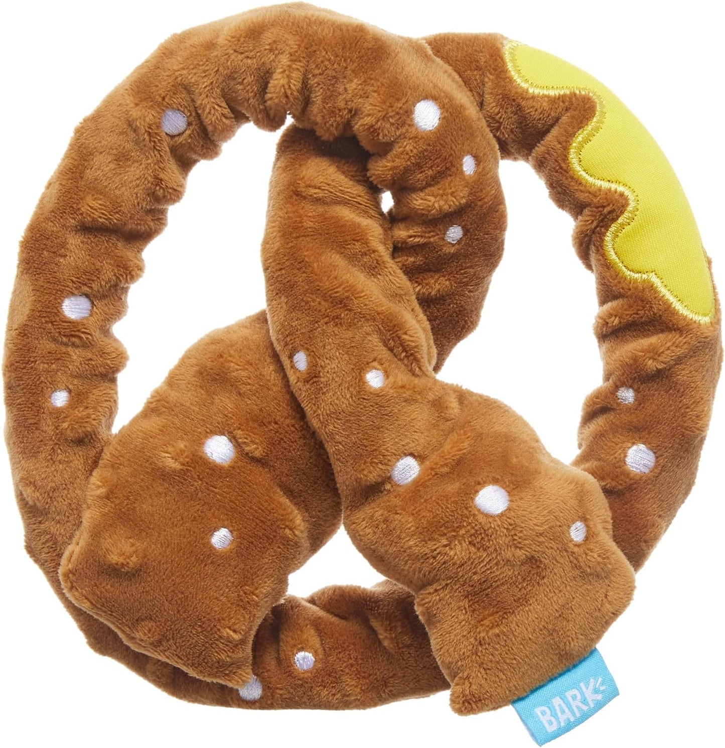 Barkbox Squeaky Dog Toys - Plush and Squeak Chew Toys | Puppy and Pet Toys for Medium to Large Dogs | Pupper Pretzel (Large)