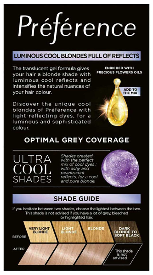 Preference Luminous Cool Blondes 9.12 Very Light Ash