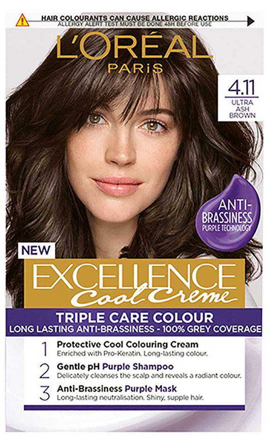 Excellence Cool Creme Colour 4.11 Ultra Ash Brown