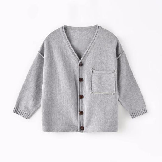 Aimama Basic Button-Down Cardigan