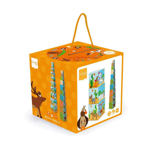 Animals of the World Stacking Tower