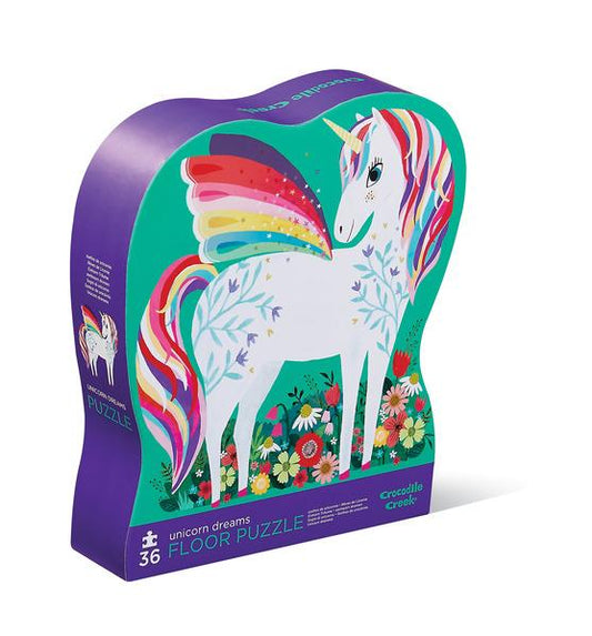 Crocodile Creek 36-Piece Puzzle Unicorn Garden