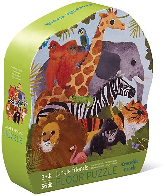 Crocodile Creek Classic Floor Puzzle Jungle Friends