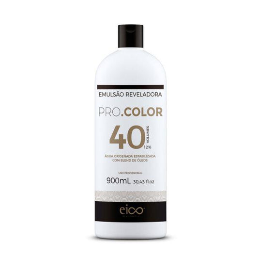 Pro Color Bleaching Oil Stabilized Emulsion Oils Blend OX 40 Vol. 900ml - Eico