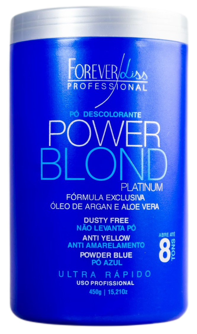 Power Blond Platinum Anti Yellow Ultra Fast Bleaching Powder 450g - Forever Liss