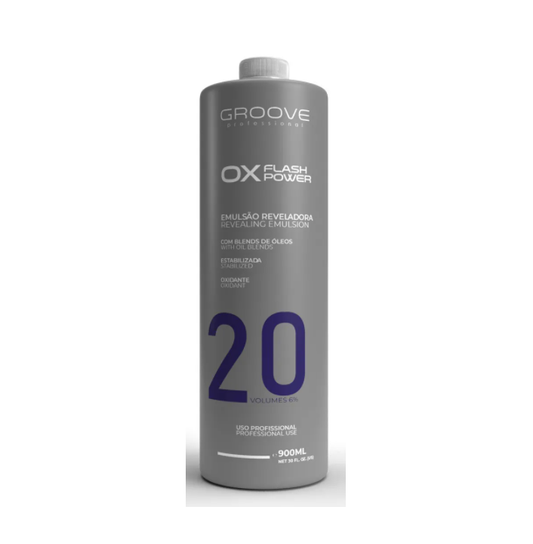 OX Flash Power Stabilized Oxidant Revealing Emulsion 20 Vol. 900ml - Groove