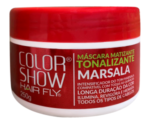 Hair Fly Masking Mask Toner Color Show Marsala 250g