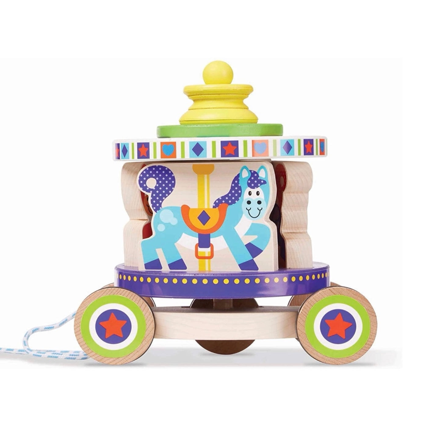 Melissa & Doug First Play Carousel Pull Toy