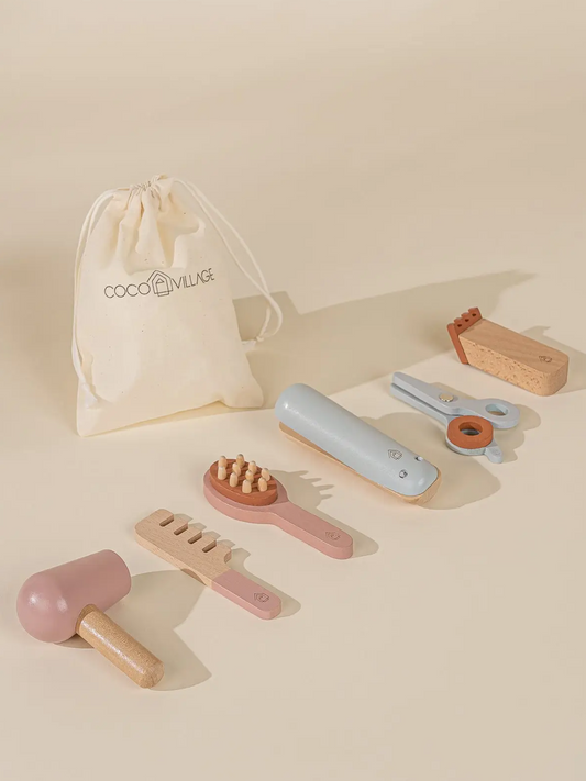 Wooden Hair Dresser Play Set