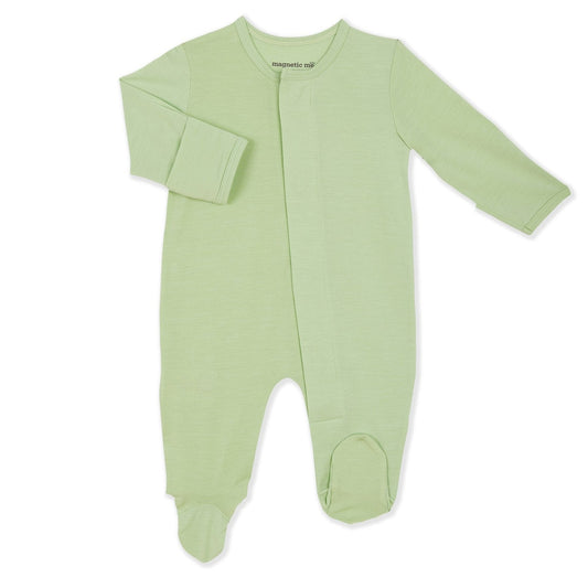 Magnetic Me Pastel Green Solid Footie