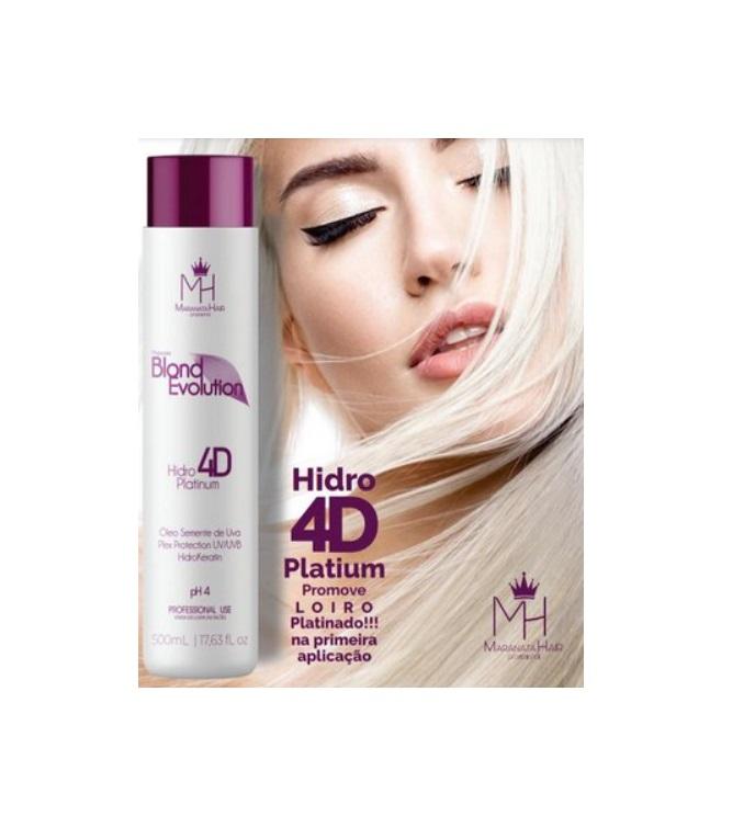 Hidro Platinum Blond Evolution 4D Tinting Color Treatment 500ml - Maranata Hair