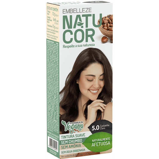 Natucor Hair Dye Naturally Affectionate Brown Brown Chestnut Complete