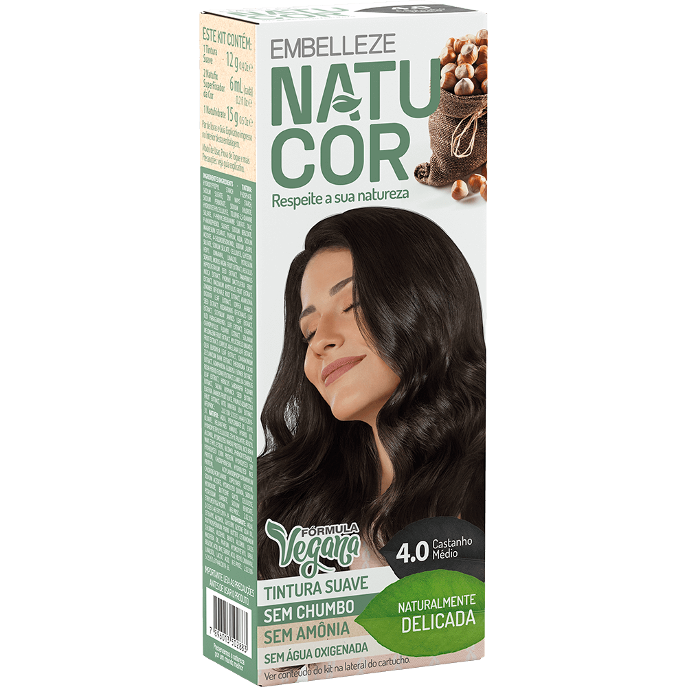 Natucor Hair Dye Naturally Delicate Medium Brown Hazelnuts