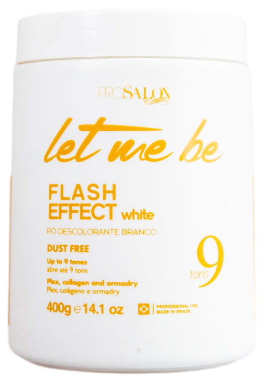 Let Me Be Flash Effect White 9 Tones Dust Free Bleaching Powder 400g - ProSalon