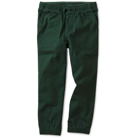 Tea Collection Woven Joggers Mallard