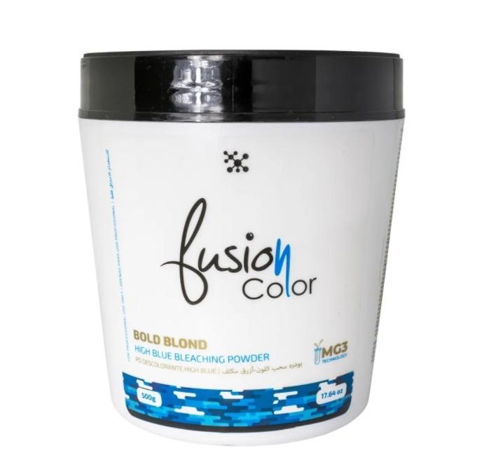 Fusion Color Bold Blond High Blue Hair Bleaching Powder 500g - Visat Hair
