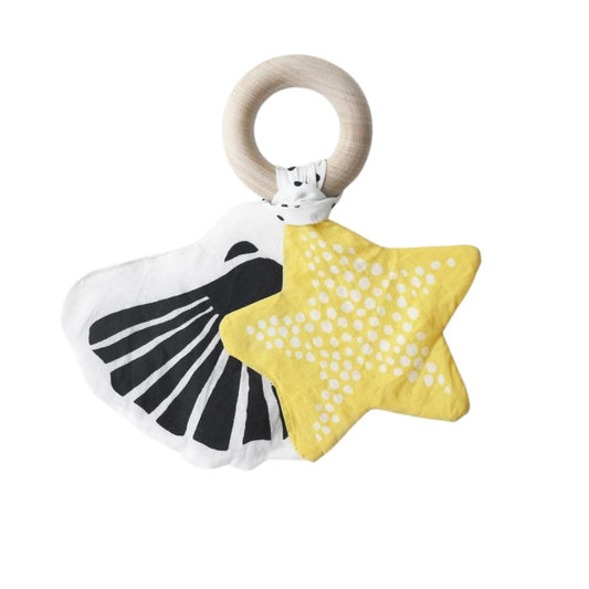 Wee Gallery Crinkle Teether - Starfish